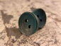 Preview: Rustikale Natur Holz Knopf Ohrstecker Button Roh